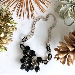 Banana Republic flower petal statement necklace